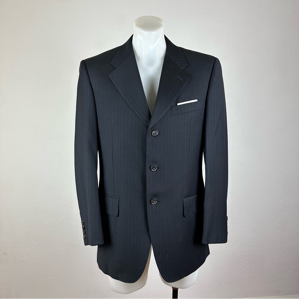 Corneliani Extrafine Virgin Wool Pinstripe Blazer